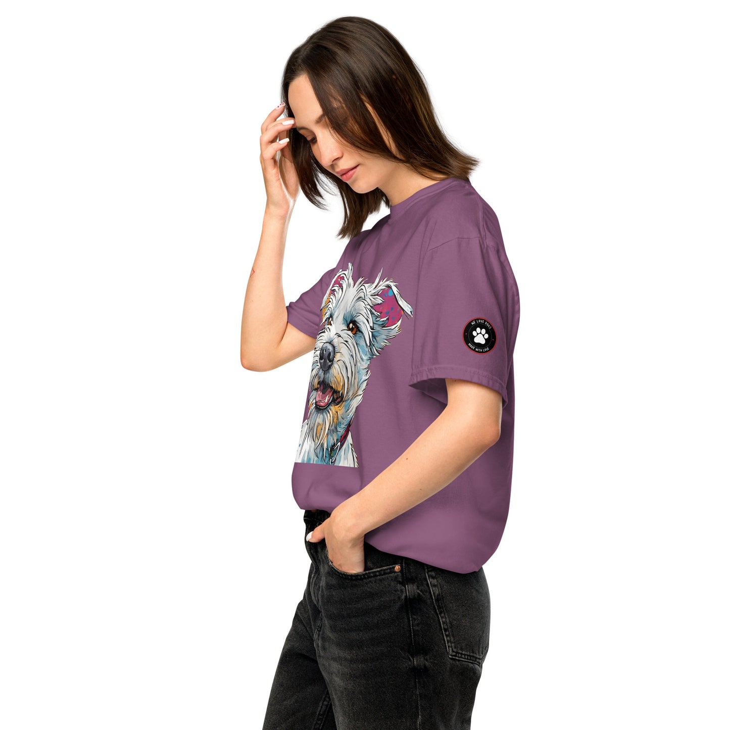 White Terrier T-Shirt | Unique Canine Designs | Comfortable Cotton Tees