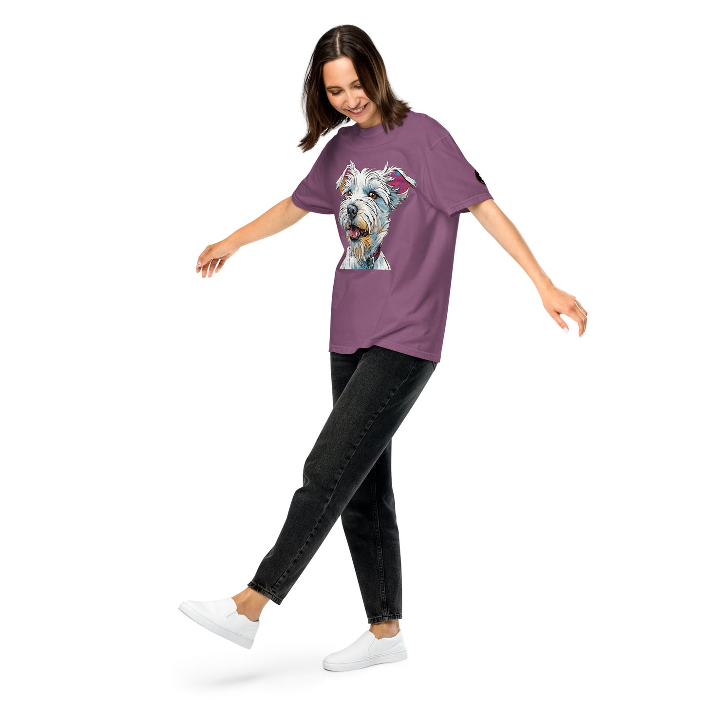 White Terrier T-Shirt | Unique Canine Designs | Comfortable Cotton Tees