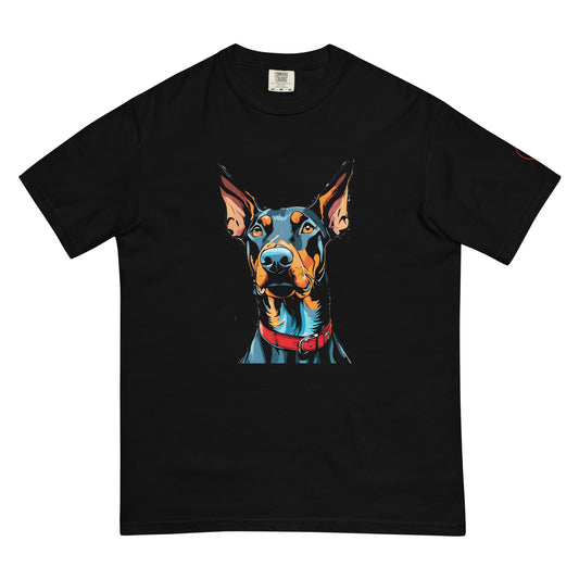 Doberman cropped Ears T-Shirt | Unique Canine Designs | Comfortable Cotton Tees
