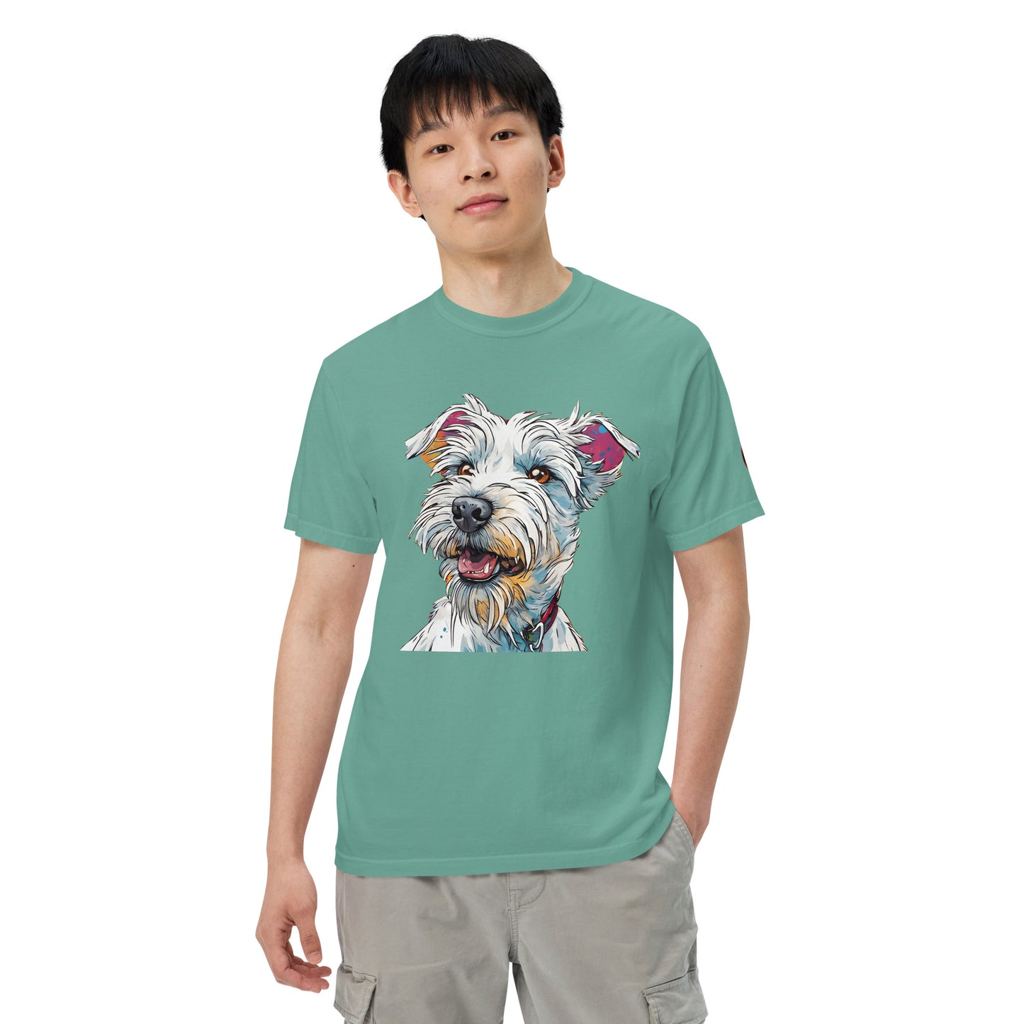 White Terrier T-Shirt | Unique Canine Designs | Comfortable Cotton Tees