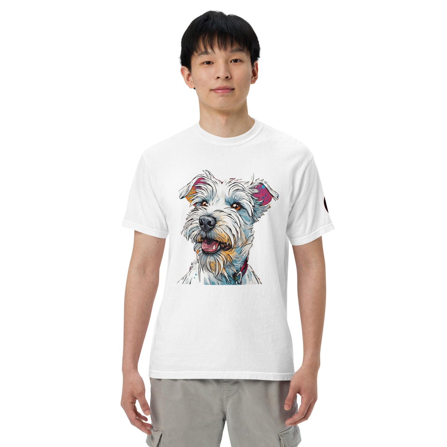 White Terrier T-Shirt | Unique Canine Designs | Comfortable Cotton Tees