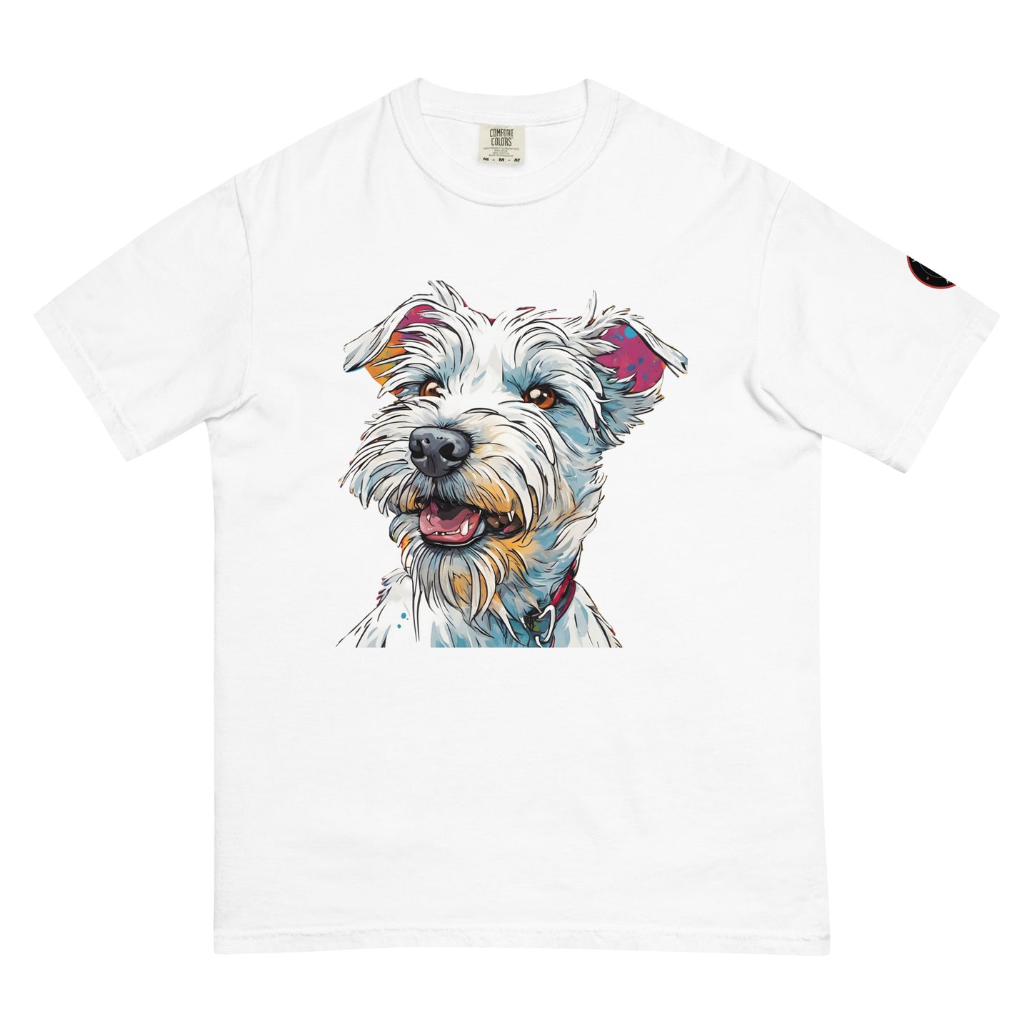 White Terrier T-Shirt | Unique Canine Designs | Comfortable Cotton Tees